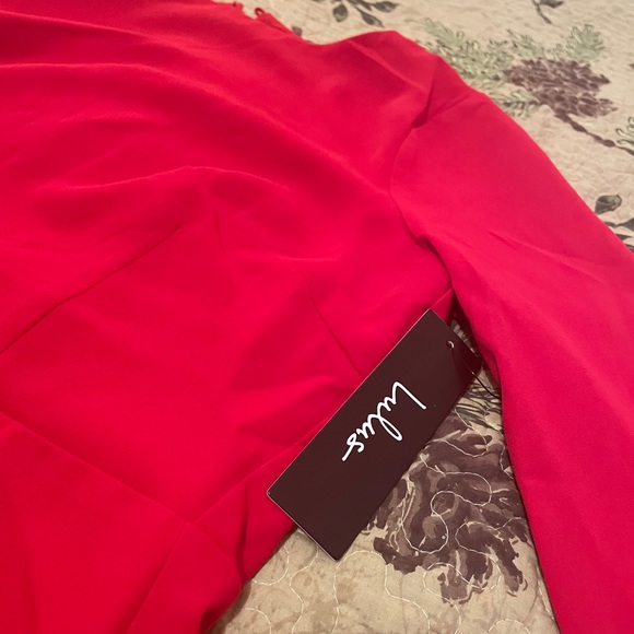 Red Bell Sleeve Dress from LULUS - Picture 6 of 8